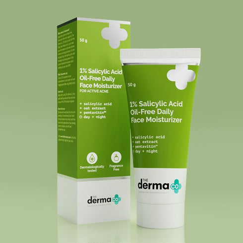 The Derma co 1% Salicylic Acid OilFree Moisturizer For Face with Oat Extract
